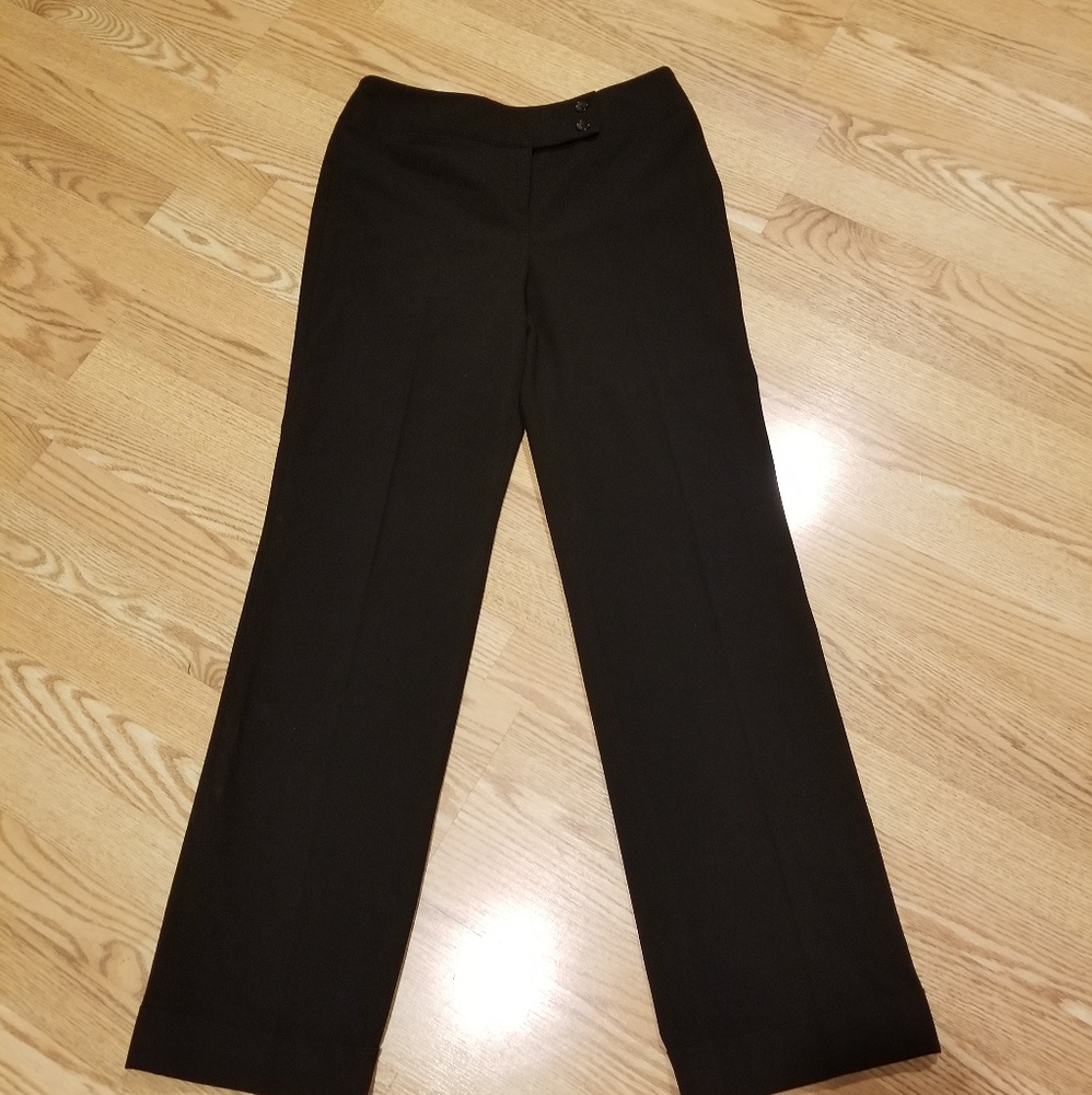 Dressy black straight leg pants